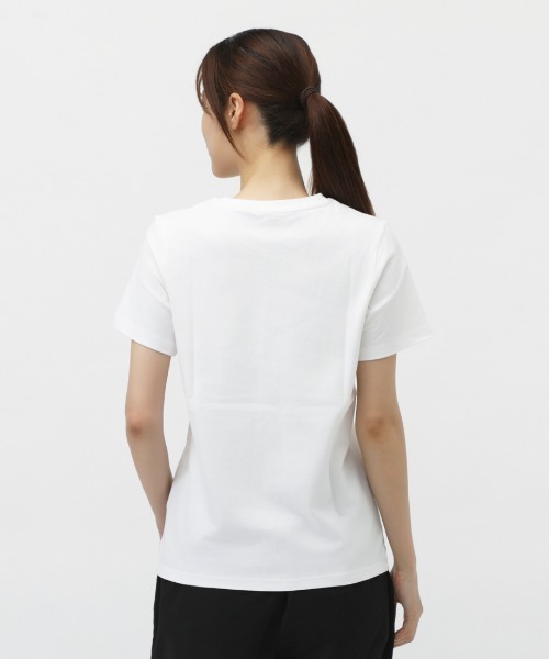 adidas（アディダス）の「アディダス adidas フローラル バッジ オブ スポーツ グラフィック半袖Tシャツ（Tシャツ/カットソー・レディース・ホワイト/ライラック/ブラック・S/M/L/XL）」の7枚目の写真