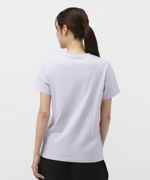 adidas（アディダス）の「アディダス adidas フローラル バッジ オブ スポーツ グラフィック半袖Tシャツ（Tシャツ/カットソー・レディース・ホワイト/ライラック/ブラック・S/M/L/XL）」の6枚目の写真