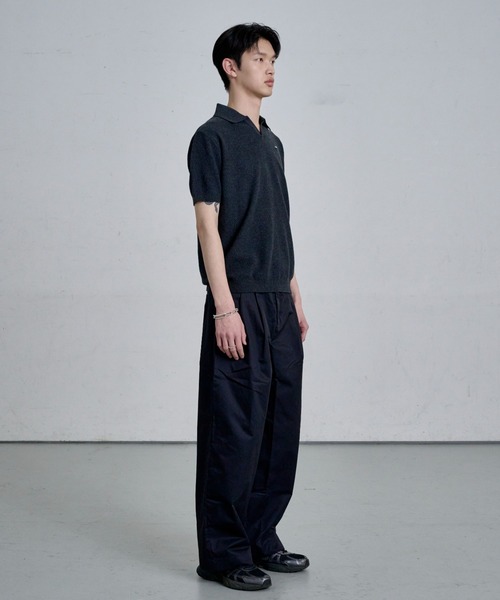 THE CLE(ザクレ)の「TWILL WORK PANTS / ツイルワークパンツ【ツイル】【ワーク】 スラックス パンツ メンズ(スラックス・メンズ・ブラック・SMALL/MEDIUM/LARGE)」の6枚目の写真