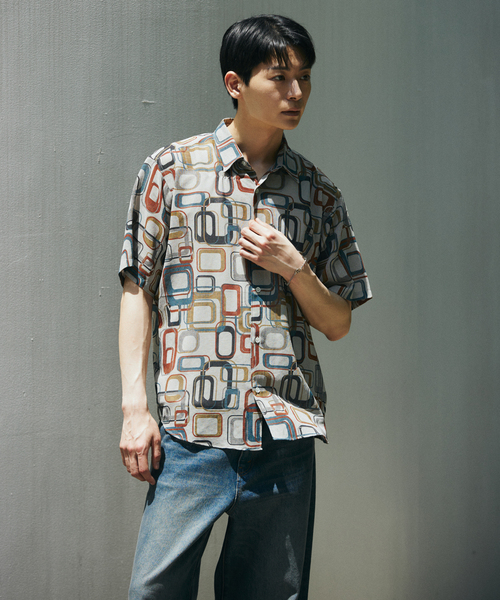 JOURNAL STANDARD(ジャーナルスタンダード)の「”吸水速乾 / 通気性” EVALET ライト メッシュ パターン シャツ(シャツ/ブラウス・メンズ・その他/ブラウン系その他/ブルー系その他/コバルトブルー/ライトグレー・LARGE/MEDIUM/SMALL)」の9枚目の写真