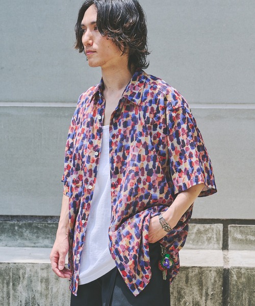 JOURNAL STANDARD(ジャーナルスタンダード)の「”吸水速乾 / 通気性” EVALET ライト メッシュ パターン シャツ(シャツ/ブラウス・メンズ・その他/ブラウン系その他/ブルー系その他/コバルトブルー/ライトグレー・LARGE/MEDIUM/SMALL)」の5枚目の写真