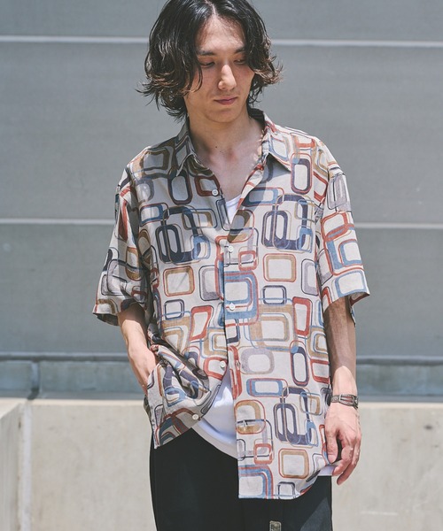 JOURNAL STANDARD(ジャーナルスタンダード)の「”吸水速乾 / 通気性” EVALET ライト メッシュ パターン シャツ(シャツ/ブラウス・メンズ・その他/ブラウン系その他/ブルー系その他/コバルトブルー/ライトグレー・LARGE/MEDIUM/SMALL)」の2枚目の写真