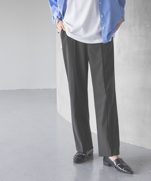 GLOBAL WORK（グローバルワーク）の「スゴラクストレッチスリットパンツ/323390（その他パンツ・レディース・ブラック/チャコールグレー/ホワイト・MEDIUM/SMALL/LARGE）」の8枚目の写真