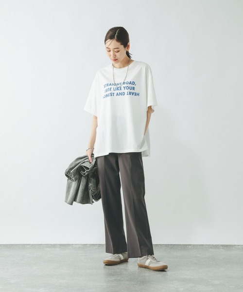 GLOBAL WORK（グローバルワーク）の「スゴラクストレッチスリットパンツ/323390（その他パンツ・レディース・ブラック/チャコールグレー/ホワイト・MEDIUM/SMALL/LARGE）」の20枚目の写真