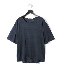 ミディウミソリッド MIDIUMISOLID *デザインヘム長袖Tシャツ*カットソー綿混ブラック黒プルオーバー(1-2411-86)【70L42】 MIDIUMISOLID（ミディウミソリッド）Tシャツ・カットソー 黒