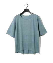 MIDIUMISOLID（ミディウミソリッド）の「MIDIUMISOLID for Ladies ハーフスリーブリネンワイドプルオーバー（Tシャツ/カットソー・レディース）」
