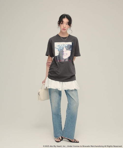 tシャツ 「eL」GAGA Photo Tee/492733 レディース eL】GAGA Photo Tee/492733（Tシャツ/カットソー）｜eL（エル
