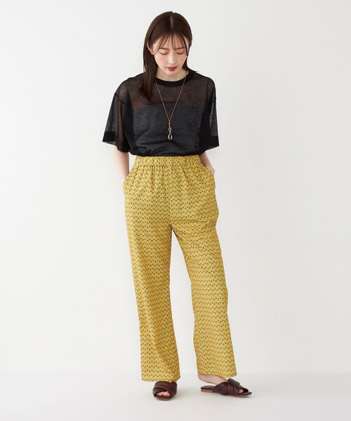 SHIPS Colors(シップス カラーズ)の「SHIPS Colors:〈手洗い可能〉シアー ニット TEE(ニット/セーター・レディース・ベージュ/ライトグレー/ブラック・ONE SIZE)」の12枚目の写真