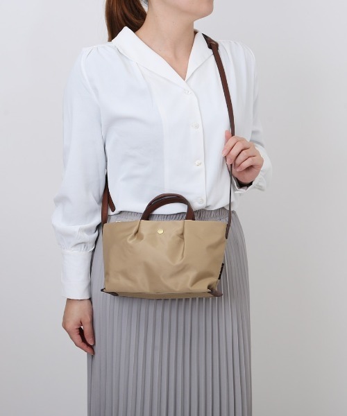 Legato Largo（レガートラルゴ）の「Legato Largo 肩楽撥水ナイロン ミニショルダー（ショルダーバッグ・レディース・レッド/ベージュ/ラベンダー/ネイビー/ブラック/グレー/ライトブラウン/ベビーピンク/ミント・FREE）」の12枚目の写真