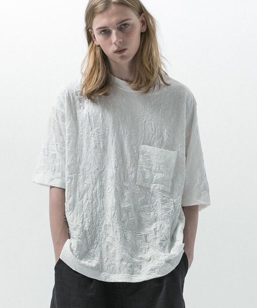 SLICK(スリック)の「【SLICK/スリック】Catch Washer Pocket T-shirt / キャッチワッシャーポケットTシャツ(Tシャツ/カットソー・メンズ・ホワイト/ブラック・1/2/3)」の3枚目の写真