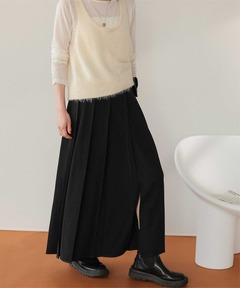 MUJI Labo〕婦人 リネンリヨセルイージータックスカート（スカート