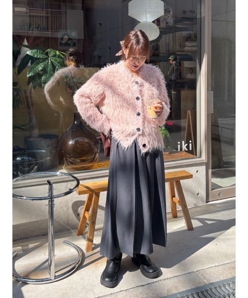 titivate（ティティベイト）の「サイドスリットプリーツスカート（スカート・レディース・チャコール/ベージュ/ブラック・S/L/M）」の9枚目の写真