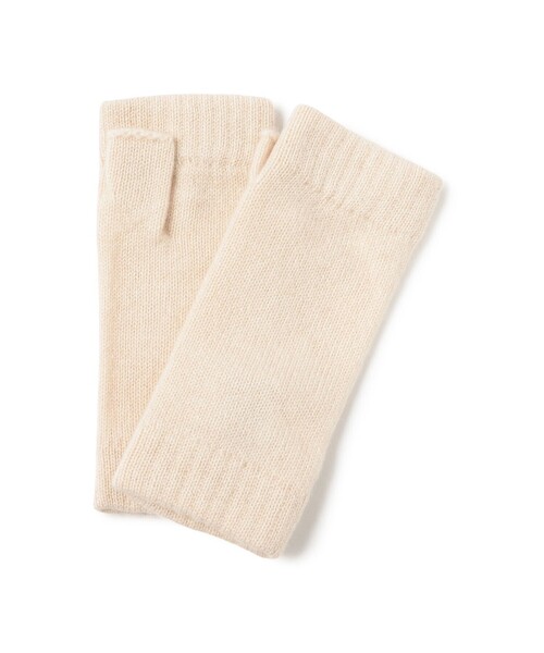 Johnstons of Elgin（ジョンストンズオブエルガン）の「Johnstons of Elgin / カシミヤ リスト ウォーマー（手袋・レディース・ライトグレー/ブラウン系その他4/ホワイト系その他5・ONE SIZE）」の4枚目の写真
