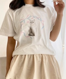 リボンCat半袖Tシャツ