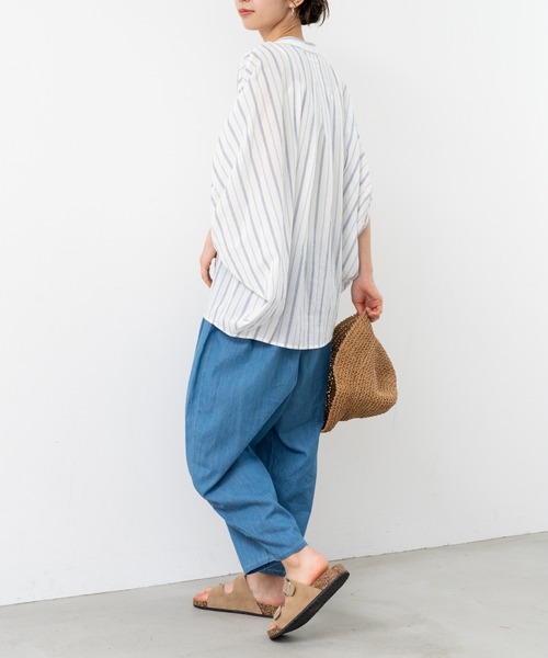 refinedworks(リファインドワークス)の「【refinedworks】丸みのある カーブデニムパンツ(デニムパンツ・レディース・ブルー/インディゴブルー・FREE)」の15枚目の写真