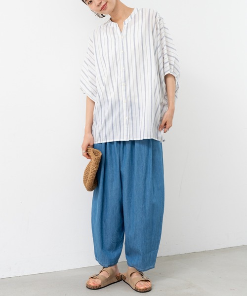 refinedworks(リファインドワークス)の「【refinedworks】丸みのある カーブデニムパンツ(デニムパンツ・レディース・ブルー/インディゴブルー・FREE)」の16枚目の写真
