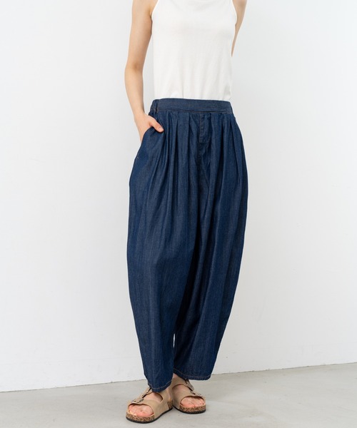 refinedworks(リファインドワークス)の「【refinedworks】丸みのある カーブデニムパンツ(デニムパンツ・レディース・ブルー/インディゴブルー・FREE)」の17枚目の写真