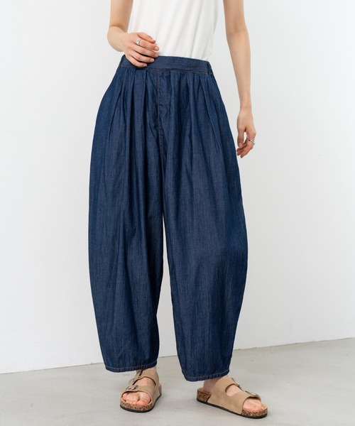 refinedworks(リファインドワークス)の「【refinedworks】丸みのある カーブデニムパンツ(デニムパンツ・レディース・ブルー/インディゴブルー・FREE)」の18枚目の写真