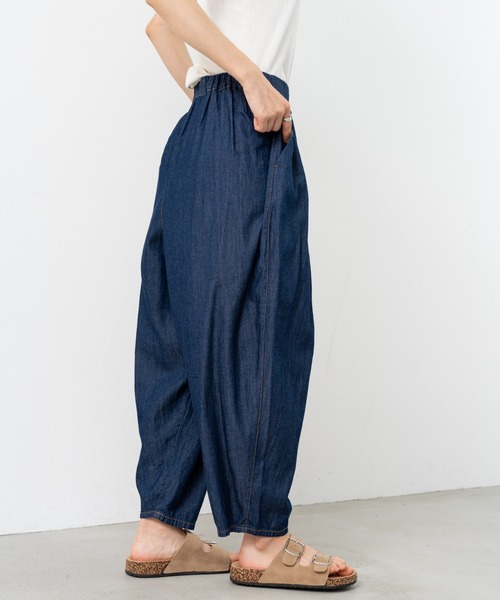 refinedworks(リファインドワークス)の「【refinedworks】丸みのある カーブデニムパンツ(デニムパンツ・レディース・ブルー/インディゴブルー・FREE)」の19枚目の写真