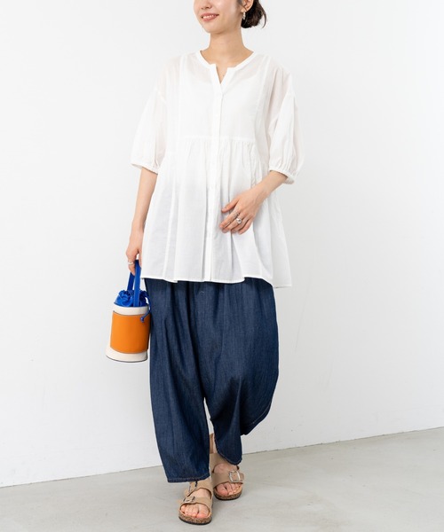 refinedworks(リファインドワークス)の「【refinedworks】丸みのある カーブデニムパンツ(デニムパンツ・レディース・ブルー/インディゴブルー・FREE)」の8枚目の写真