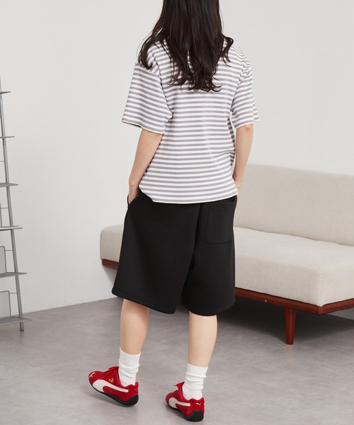 イージードライ ワイドダンボールスウェットショートパンツ MONO