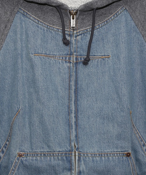 UNDERCOVER（アンダーカバー）の「UP2E1806（パーカー・レディース・ヘザーチャコール/ブラック・1/2）」の4枚目の写真