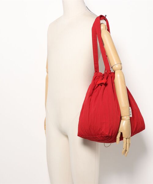 Mignonjour(ミニョンジュール)の「Mignonjour/ストライプ巾着トートバッグ M2774(トートバッグ・レディース・ベージュ/ブルー/レッド/ピンク/アイボリー・FREE)」の19枚目の写真