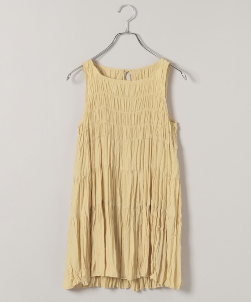 A part by（アパートバイ）の「シャーリングチュニック（シャツ/ブラウス・レディース・オフホワイト/イエロー系その他2/ブラック・FREE）」の13枚目の写真