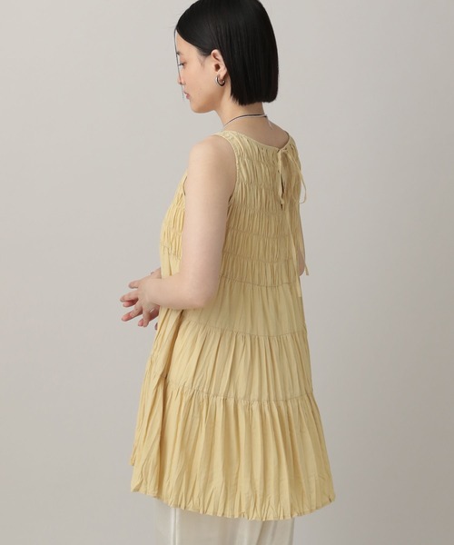 A part by（アパートバイ）の「シャーリングチュニック（シャツ/ブラウス・レディース・オフホワイト/イエロー系その他2/ブラック・FREE）」の20枚目の写真