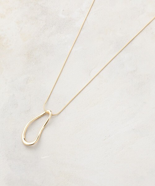 grove（グローブ）の「【ネックホルダー】変形オーバルチェーンネックレス（ネックレス・レディース・シルバー/ゴールド・00）」の2枚目の写真