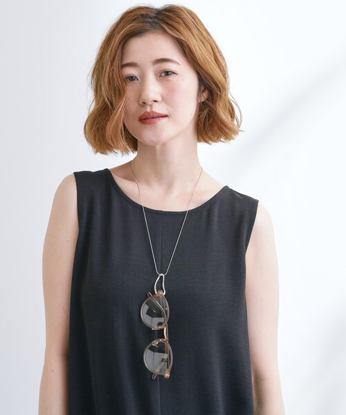 grove（グローブ）の「【ネックホルダー】変形オーバルチェーンネックレス（ネックレス・レディース・シルバー/ゴールド・00）」の8枚目の写真