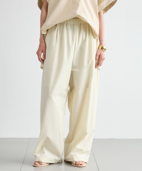 BARNYARDSTORM（バンヤードストーム）の「BARNYARDSTORM / ナイロンストレッチギャザーパンツ / ハンドウォッシャブル【撥水】＜セットアップ対応＞（その他パンツ・レディース・ベージュ/ホワイト/ブラック・S/M）」の17枚目の写真