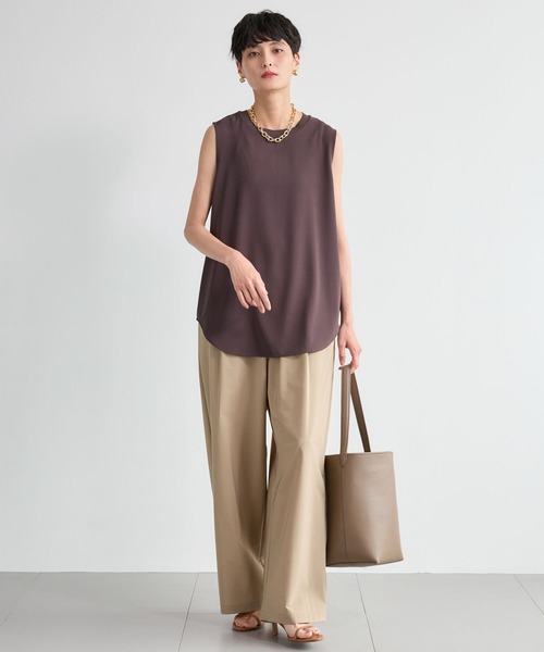 BARNYARDSTORM（バンヤードストーム）の「BARNYARDSTORM / ナイロンストレッチギャザーパンツ / ハンドウォッシャブル【撥水】＜セットアップ対応＞（その他パンツ・レディース・ベージュ/ホワイト/ブラック・S/M）」の22枚目の写真