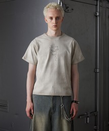 GRANCY(OV[)́yGRANCYzSkull Rhinestone Design T-shirt / XJCXg[fUCtVc(TVc/Jbg\[)