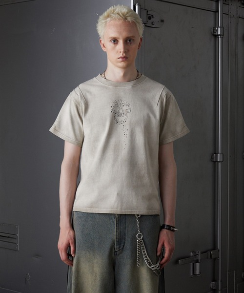 GRANCY(OV[)́yGRANCYzSkull Rhinestone Design T-shirt / XJCXg[fUCtVc(TVc/Jbg\[)