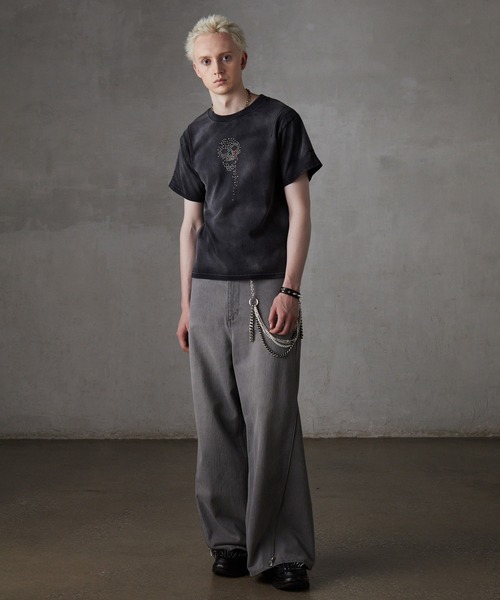 GRANCY（グランシー）の「【GRANCY】Skull Rhinestone Design T