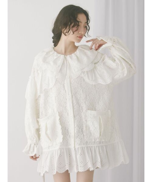 merry jenny ジャケット ribbon ribbon jacket（テーラードジャケット）｜merry jenny