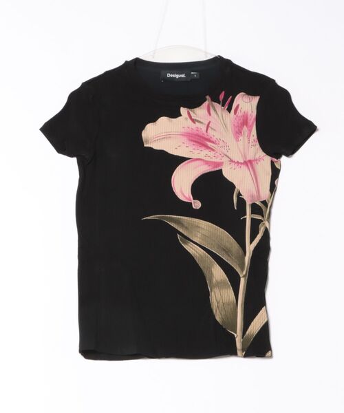 Desigual(デシグアル)の「オーキッド半袖Tシャツ(Tシャツ/カットソー・レディース・ブラック・XL/L/M/S/XS)」の7枚目の写真