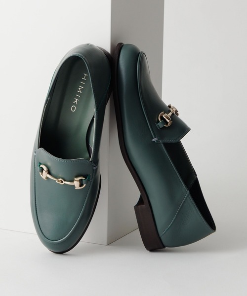 卑弥呼 バブーシュビットローファー / 651304 26cm グリーン HIMIKO】バブーシュビットローファー/651304（ローファー）｜HIMIKO