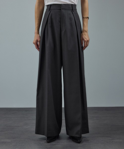 セール】インバーテッドタックパンツ/スラックス（スラックス）｜SALON