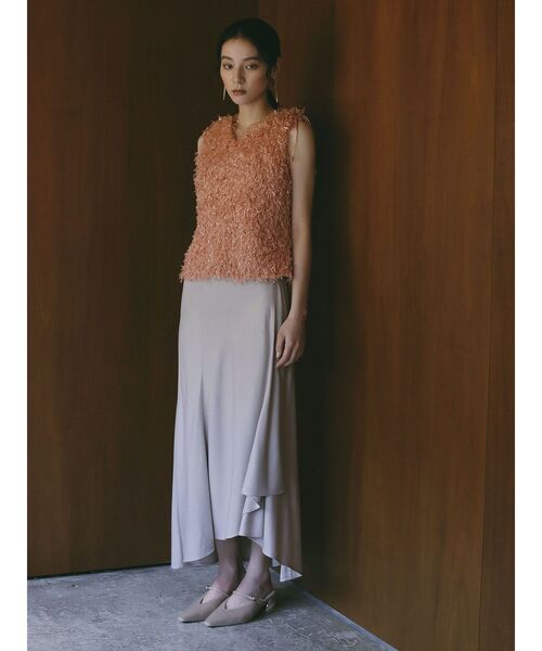 LAGUNAMOON（ラグナムーン）の「MODERNカッティングメタルヒールミュール（パンプス・レディース・ブラウン/ベージュ・S/M）」の5枚目の写真