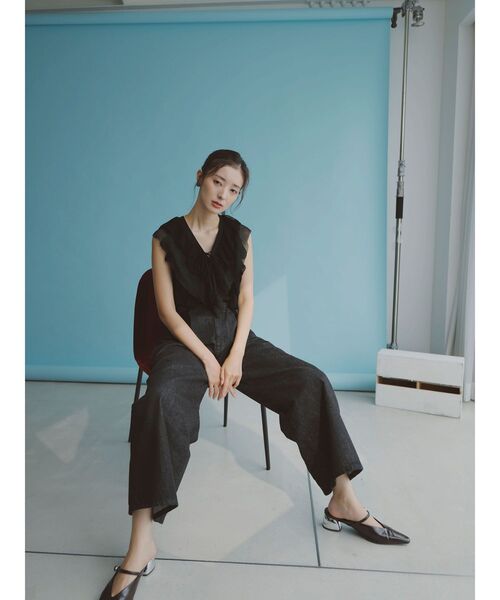 LAGUNAMOON（ラグナムーン）の「MODERNカッティングメタルヒールミュール（パンプス・レディース・ブラウン/ベージュ・S/M）」の9枚目の写真