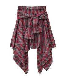 Candy Stripper | CHECK SHIRT WRAP スカート(スカート)