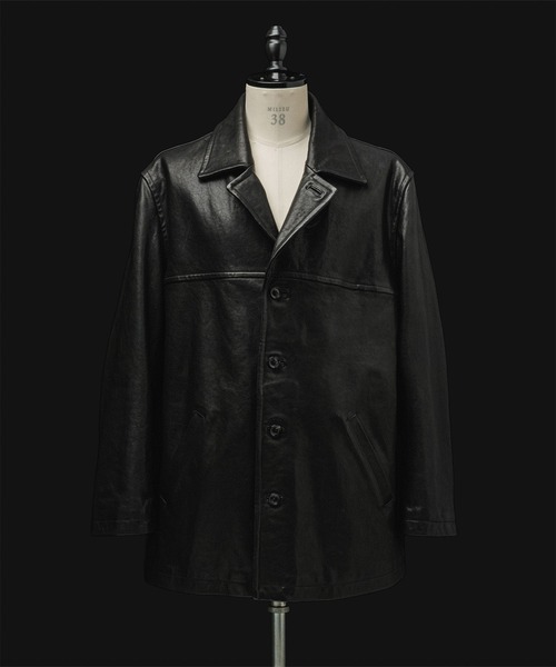 ウォッシュド ラムレザー カーコート（カバーオール）｜ADAM ET ROPE