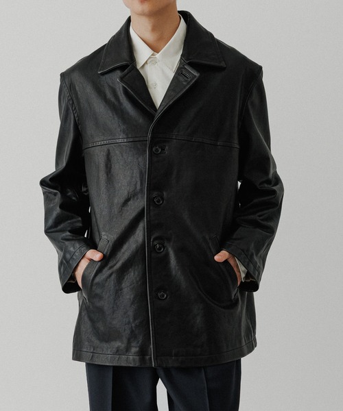 ウォッシュド ラムレザー カーコート（カバーオール）｜ADAM ET ROPE
