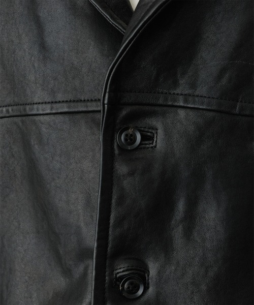 ウォッシュド ラムレザー カーコート（カバーオール）｜ADAM ET ROPE