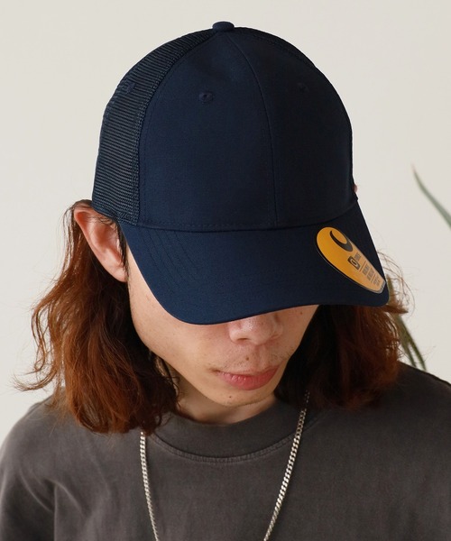 Carhartt 後付け フード ネイビー 帽子 carhartt/カーハート キャップ ストラップバック ワンポイント 刺繍