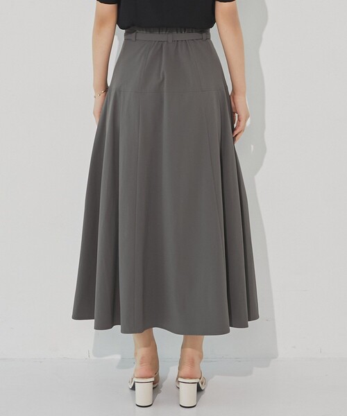 セール】エアリータックフレアスカート｜細見え/ウォッシャブル/防シワ