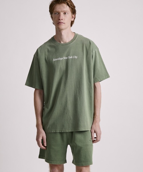 Saturdays NYC（サタデーズ ニューヨークシティ ）の「Austin Pigment Dyed Printed Short Pant（その他パンツ・メンズ・グリーン/チャコールグレー/キナリ・XL/S/M/L）」の16枚目の写真