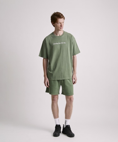 Saturdays NYC（サタデーズ ニューヨークシティ ）の「Austin Pigment Dyed Printed Short Pant（その他パンツ・メンズ・グリーン/チャコールグレー/キナリ・XL/S/M/L）」の18枚目の写真